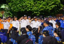 Upacara Peringatan Harhubnas di Lapangan Kompleks Balaikota Jogja ( Foto : Pemkot Jogja )