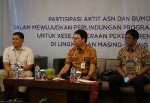 Sosialisasi Perlindungan Jaminan Sosial Ketenagakerjaan Bagi Pekerja Rentan di Grand Zuri Malioboro ( Foto : Pemkot Jogja)