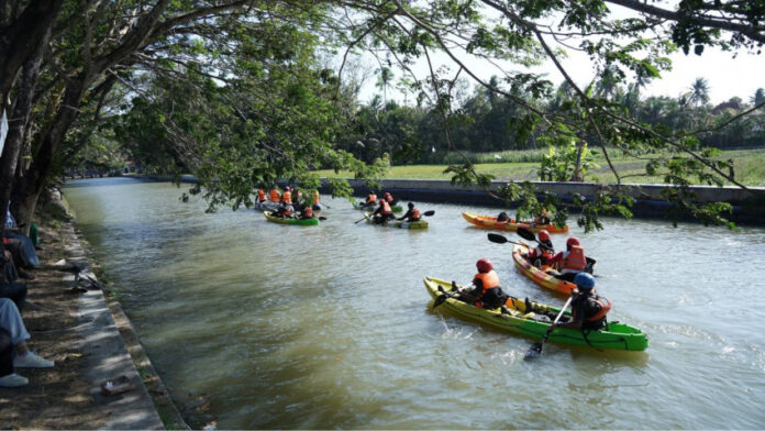 Wisata Perahu Kano di Desa Banjoe Adji Bantul (Foto : bantulkab.go.id)