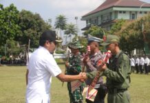 30 Hari Aksi TMMD Sengkuyung Tahap III untuk Membangun Yogyakarta Pelaksanaan TMMD oleh Wali Kota ( Foto Pemkot : Jogja )