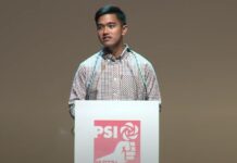 Pidato Kaesang dalam Kopdarnas PSI ( Foto : Youtube PSI )