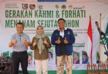 Sinergi Bersama untuk Penanaman Sejuta Pohon dalam Rangka HUT KAHMI ke-57