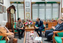 Penjabat Wali Kota Berdiskusi dengan Duta Besar Prancis ( Foto : Pemkot Jogja )