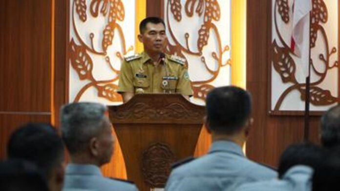 Penandatanganan Nota Kesepakatan dengan Rencana Kerja Sinergi Penyelenggaraan Perlindungan Hukum dan Hak Asasi Manusia Wilayah Kabupaten Gunungkidul (Foto Pemkab Gunungkidul)