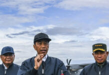 Presiden Jokowi Lanud Halim Perdanakusuma (Foto:Antara/Galih Pradipta)