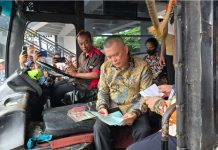 Menhub Dudy Purwagandhi Periksa Kelaikan Armada Bus di Terminal Giwangan (Foto: Istimewa)