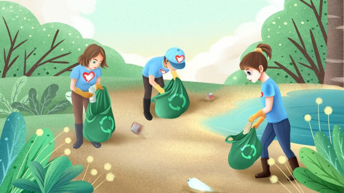 Ilustrasi Lomba Kebersihan (Foto: PNGTree)
