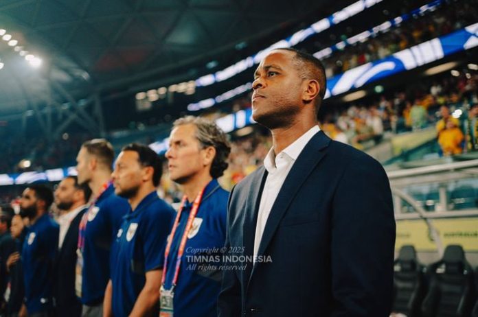 Patrick Kluivert di Laga Indonesia vs Australia (Foto: Timnas Indonesia)