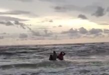 Proses Penyelamatan Wisatawan (Foto: Polres Bantul)