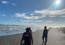Proses pencarian korban AJP yang tenggelam di Pantai Parangtritis, Selasa (8/4/2025). (Foto: SAR DIY)