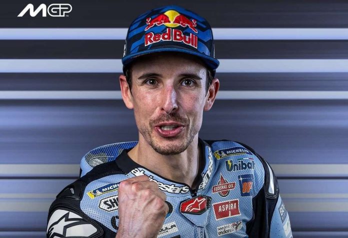 Pembalap Gresini Racing, Alex Marquez, sukses merebut kemenangan dalam balapan MotoGP Spanyol 2025 yang digelar di Sirkuit Jerez pada Minggu (27/4/2025). Pembalap Gresini Racing, Alex Marquez, sukses merebut kemenangan dalam balapan MotoGP Spanyol 2025 yang digelar di Sirkuit Jerez pada Minggu (27/4/2025).