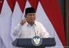 Presiden Prabowo Subianto ketika memberi arahan kepada jajaran Kabinet Merah Putih di Kantor Presiden, Senin (5/5/2025). (Foto: tangkapan layar Sekretariat Presiden)