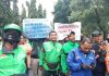 Potret Demo Ojek Online (Foto: Ist)