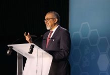 Direktur Jenderal WHO Tedros Adhanom Ghebreyesus menyerukan percepatan pengesahan Perjanjian Pandemi WHO dalam Sidang Kesehatan Dunia ke-78 di Jenewa, Senin (19/5/2025) (Foto: Ist)