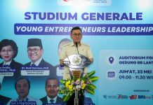 Menteri Perdagangan Budi Santoso mendorong mahasiswa untuk memanfaatkan peluang berwirausaha sebagai pilihan karir utama. Saat menjadi pembicara di Fakultas Ilmu Sosial dan Politik UGM pada Jumat (23/5/2025)