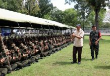 Menhan Tinjau Pendidikan SPPI Putri di AAU Yogyakarta Menhan Sjafrie Sjamsoeddin meninjau pendidikan Sarjana Penggerak Pembangunan Indonesia di AAU Yogyakarta (Foto: Biro Infohan Setjen Kemhan)