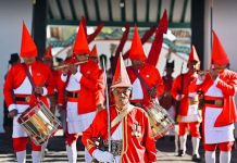 Bregada Prajurit Wirabraja akan menjadi salah satu bregada yang mengiringi gunungan dalam gelaran Hajad Dalem Garebeg Besar Karaton Ngayogyakarta Hadiningrat. (foto: instagram @KratonJogja)
