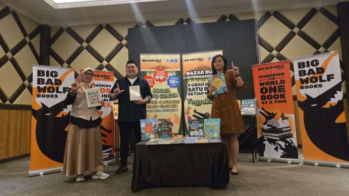 Bazar Buku Big Bad Wolf (BBW) Jogja 2025 akan kembali digelar di Jogja Expo Center 26 Juni-6 Juli 2025, dengan membawa Juta buku baru. (Foto: Ist))