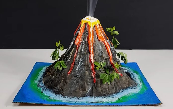 Ilustrasi Percobaan Sains Gunung Berapi (Foto: Istimewa)