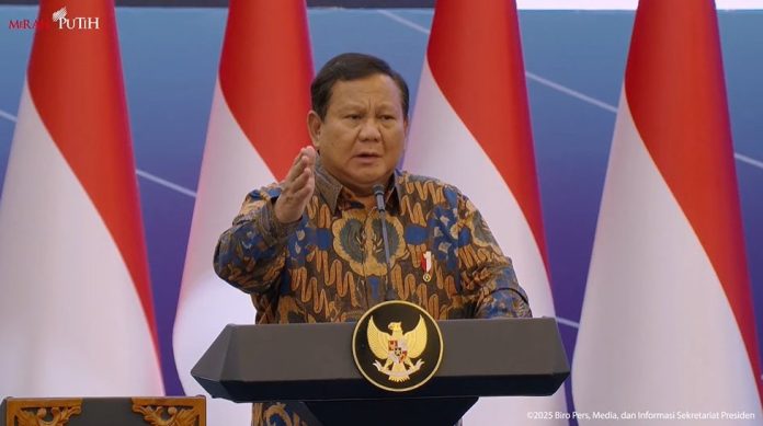 Presiden Indonesia, Prabowo Subianto (Foto : Biro Pers Kepresidenan)