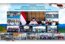 Presiden Prabowo Optimistis Swasembada Energi Nasional Tercapai Lebih Cepat Presiden Prabowo Subianto dalam acara Peresmian Pembangunan dan Pengoperasian Energi Terbarukan di 15 Provinsi serta Peningkatan Produksi Minyak 30 Ribu Barel Blok Cepu yang digelar Kamis (26/6/2025) - Foto: Pertamina
