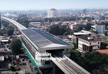 LRT Jakarta Fase 1B Akan Perkuat Integrasi Transportasi Ibu Kota Proses pembangunan LRT (Foto: JakPro)
