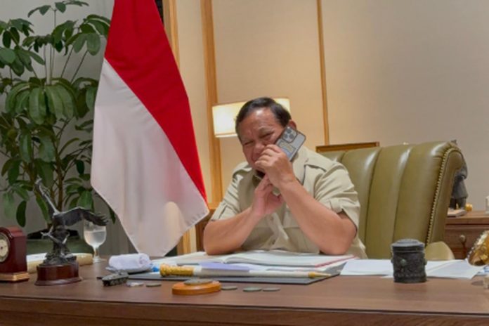 Presiden Prabowo menerima telepon dari Presiden AS Donald Trump (Foto: Istimewa)