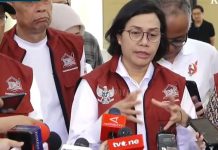 Menteri Keuangan (Menkeu) Sri Mulyani saat meninjau Sekolah Rakyat Menengah Atas 10 Jakarta Selatan pada Sabtu (9/8/2025).(Tangkap Layar Youtube KompasTV)