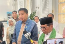KUR Perumahan Rp130 Triliun Siap Digulirkan, Jakarta Jadi Lokasi Sosialisasi Pertama Menteri Perumahan dan Permukiman Maruar Sirait mengunjungi Gubernur DKI Jakarta Pramono Anung di Balai Kota Jakarta, Jumat (8/8/2025). Foto: Istimewa)