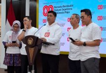 War Tiket! Masyarakat Umum Bisa Rayakan HUT ke-80 RI di Istana Merdeka Wakil Menteri Sekretaris Negara (Wamensesneg) Juri Ardiantoro menyampaikan kegiatan di bulan kemerdekaan di Kantor Presiden, Kompleks Istana Kepresidenan, Jakarta Pusat, Jumat (1/8/2025)