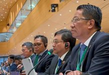 Menteri Hukum Republik Indonesia Supratman Andi Agtas (kanan) saat mewakili pemerintah dalam pembukaan Sidang Umum Ke-66 World Intellectual Property Organization (WIPO) di Jenewa, Swiss, Selasa (8/7/2025). (dok. Ditjen DJKI)