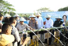 Kapolri Pimpin Gerakan Tanam Jagung Serentak untuk Wujudkan Swasembada Pangan Kapolri Jenderal Listyo Sigit Prabowo memimpin penanaman jagung secara serentak di lahan perhutanan sosial, Desa Selojari, Kecamatan Klambu, Kabupaten Grobogan, Jawa Tengah, Rabu (9/7/2025) siang pukul 14.00.(DOKUMEN POLDA JATENG)