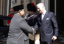 Presiden RI Prabowo Subianto bertemu Raja Belgia Philippe Leopold Louis Marie di Istana Laeken, Belgia, Minggu (13/7/2025). (Dok. Setpres)