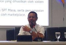 Direktur Peraturan Perpajakan I DJP Hestu Yoga Saksama saat media briefing di kantornya, Jakarta, Senin (14/7/2025)