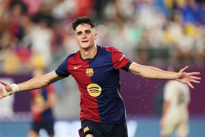 Penyerang Barcelona Pau Victor (Foto: AFP)