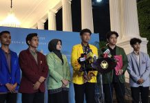 Perwakilan BEM SI Kerakyatan usai diterima di Istana, Jakarta, Kamis (4/9/2025) untuk menerima aspirasi. (Foto: Istimewa)