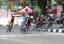 Atlet balap sepeda saat mengikuti Porda XVII(Foto: dok.Koni DIY)