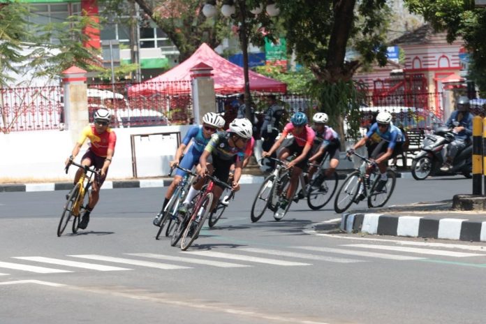 Atlet balap sepeda saat mengikuti Porda XVII(Foto: dok.Koni DIY)