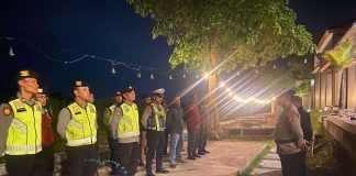 Polsek Bambanglipro, Srandakan, Sanden, Kretek, dan Pundong saat apel bersama sebelum melaksanakan patroli skala besar, Sabtu (20/9/2025). (Foto: Polsek Bambanglipuro)
